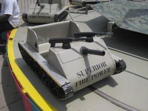 The Desert Storm ride at a Fourth of July carnival